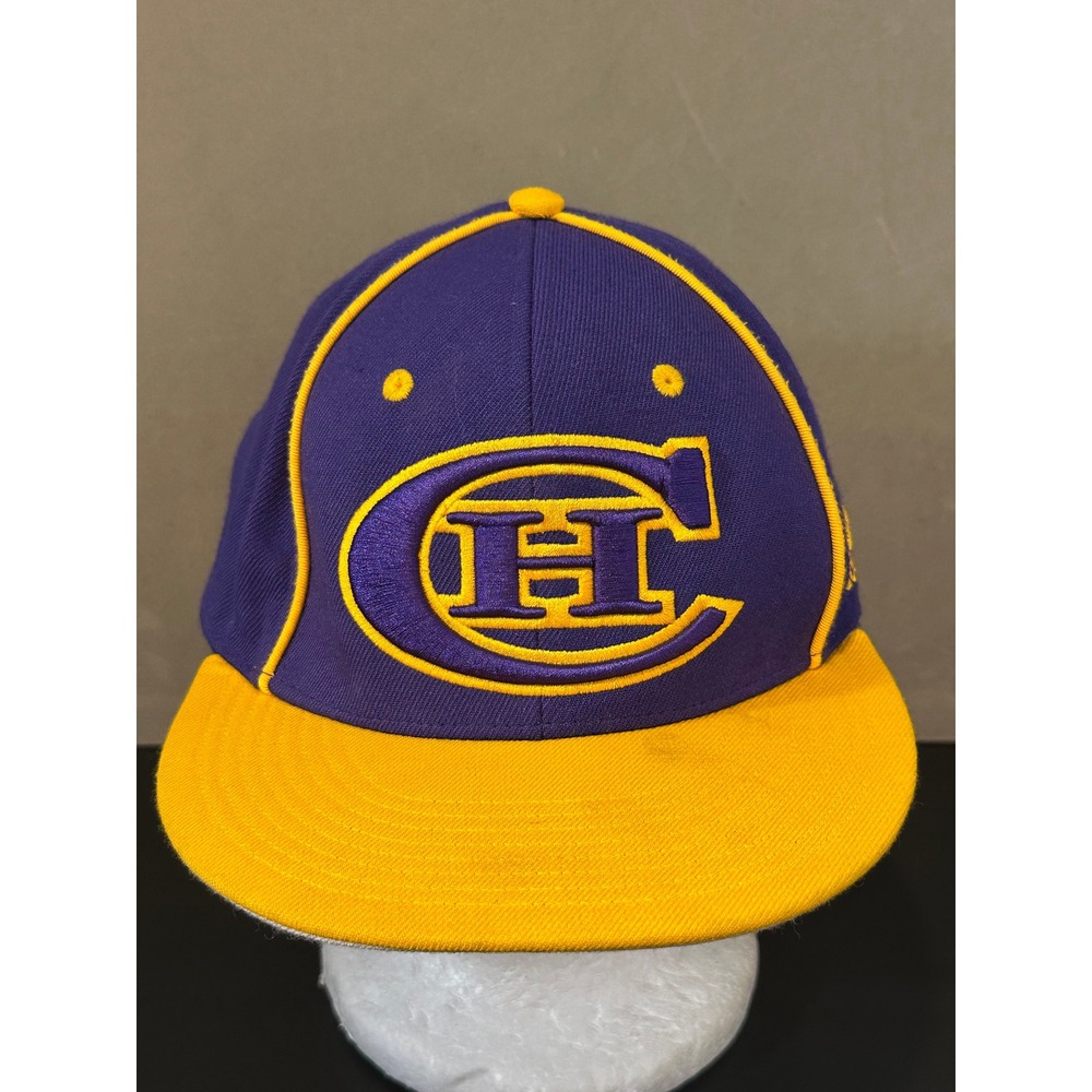 Adidas Purple Yellow CH Logo Fitted‎ Hat American Flag Baseball Cap Mens